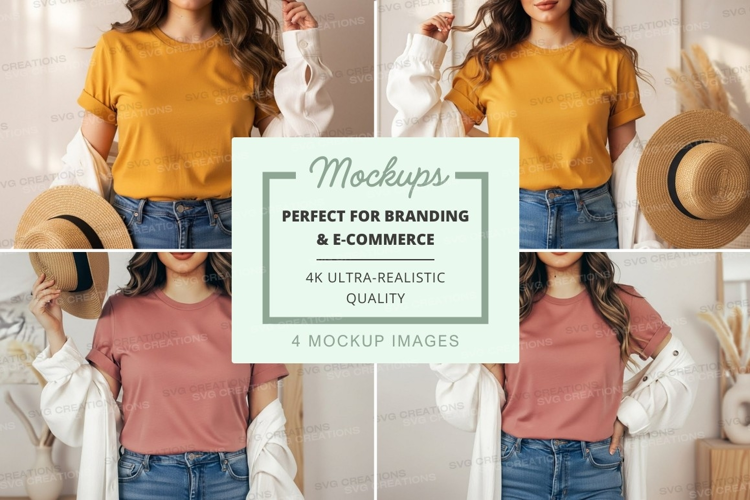Casual summer outfit mockup