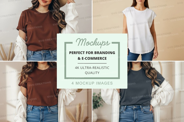 Casual t-shirts mockup