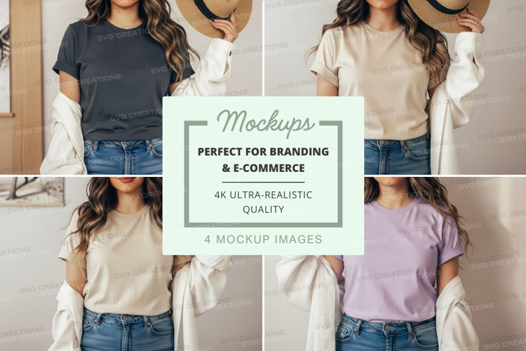 Casual summer outfits mockup