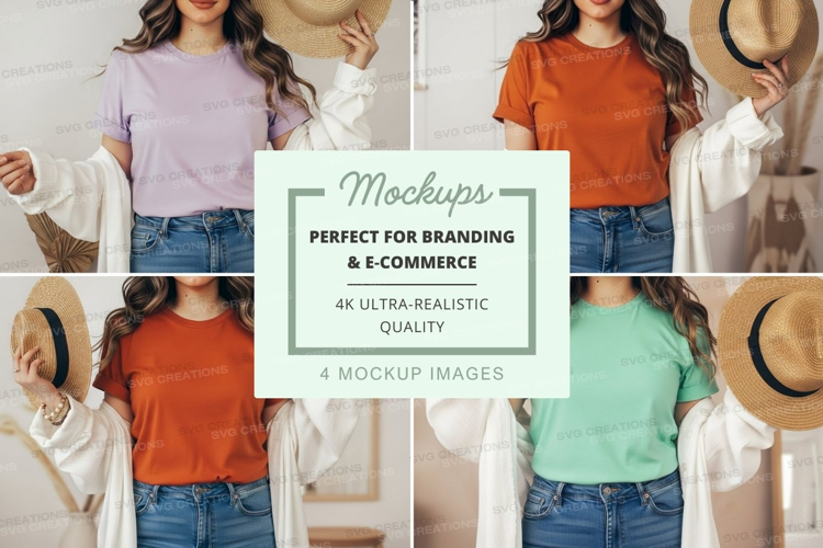 Casual summer fashion mockup