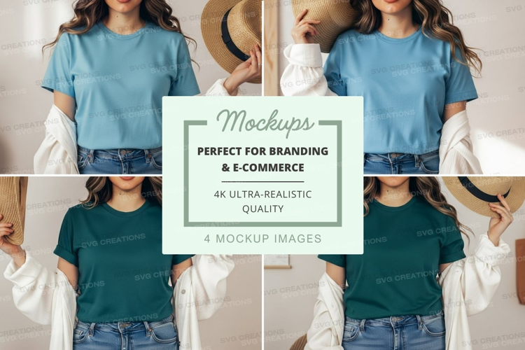 Casual t-shirt mockup