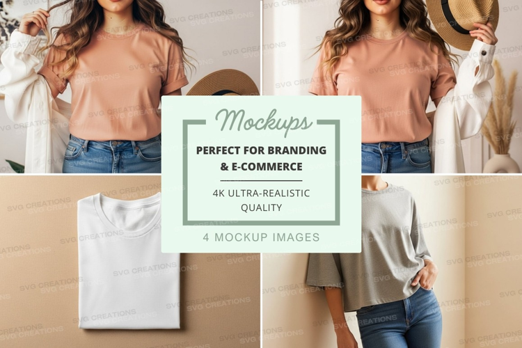 Casual summer fashion mockup