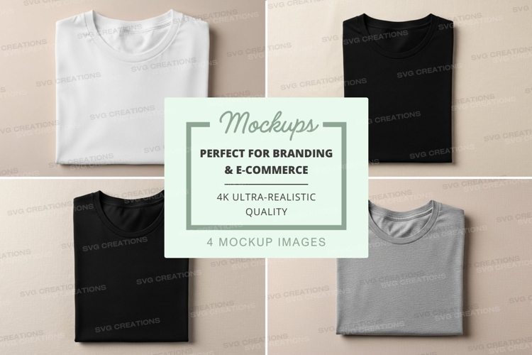 Black Tshirt Mockup Image 20