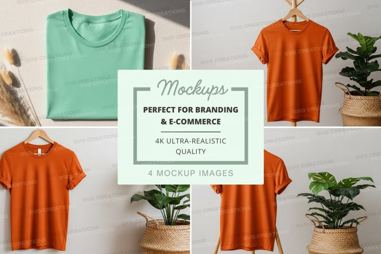 Vibrant t-shirt display