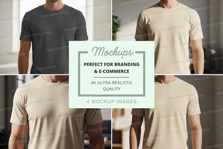 T-shirt mockup collection example image 1