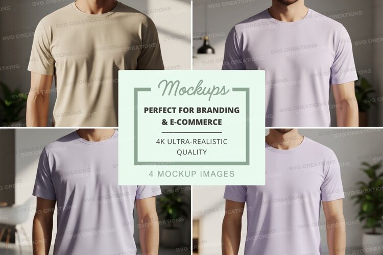 T-shirt mockup collection example image 1