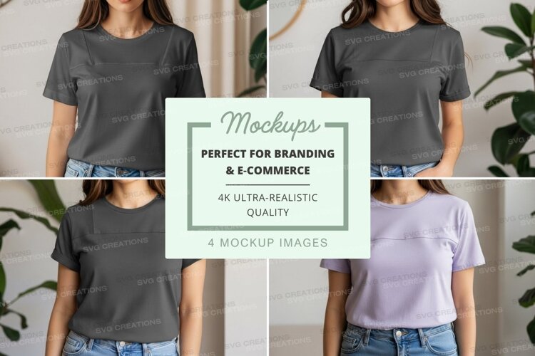 T-shirt mockup collection example image 1