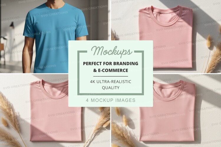 T-shirt mockup collection example image 1