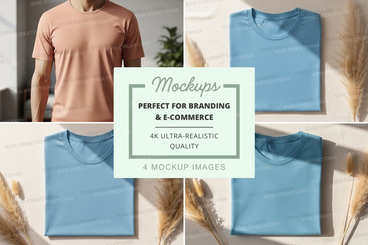 T-shirt collection mockup