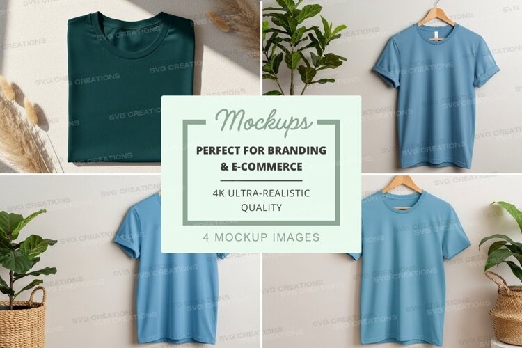 T-shirt mockup collection example image 1
