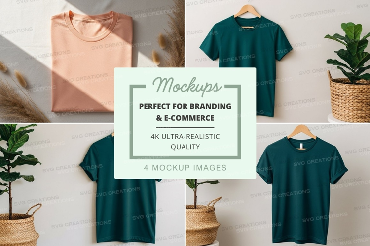 T-shirt collection mockup