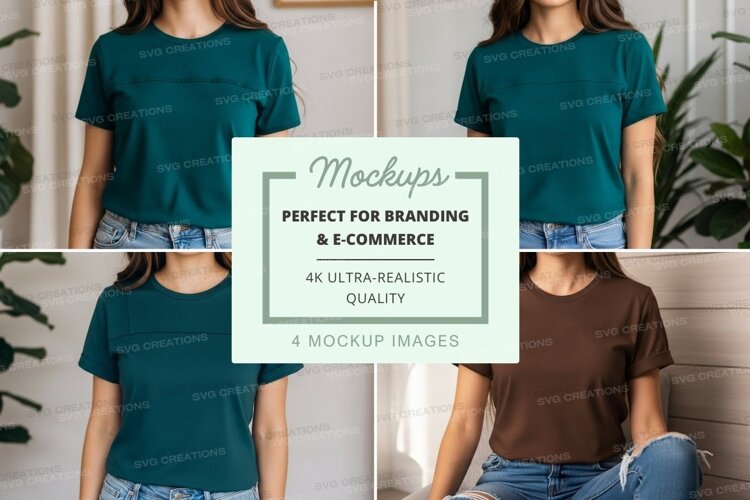 Casual t-shirt mockup example image 1