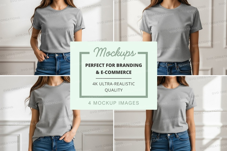 Casual summer outfit mockup