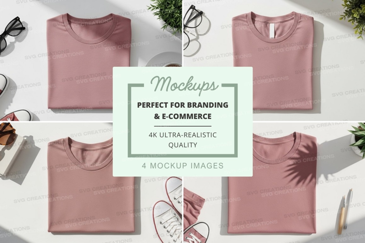 Minimalist t-shirt mockup