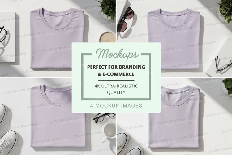 Lavender t-shirts mockup example image 1