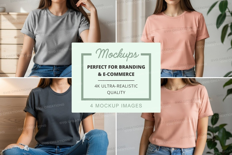 Casual t-shirt mockup