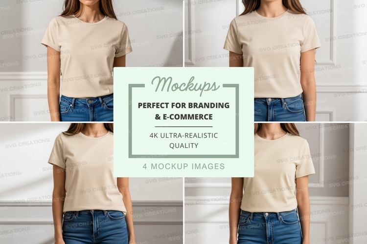 White Tshirt Mockup Image 20