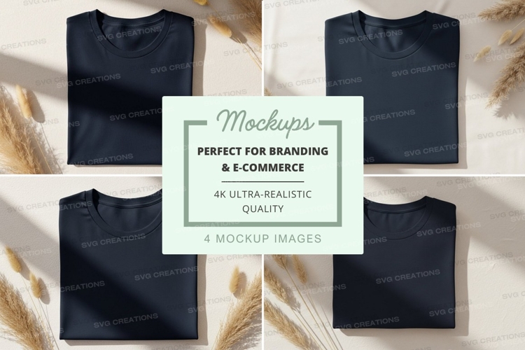 Black Tshirt Mockup Image 10