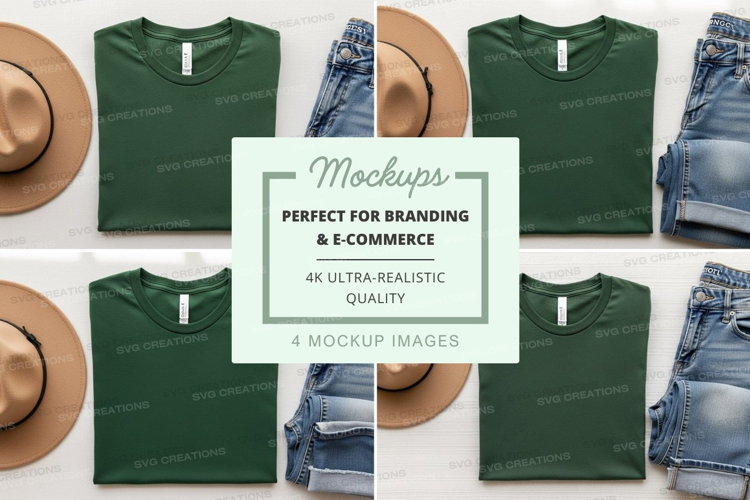 Casual outfit mockup