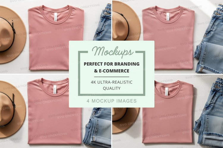 Casual outfit mockup