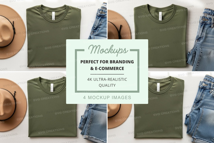 Casual outfit mockup