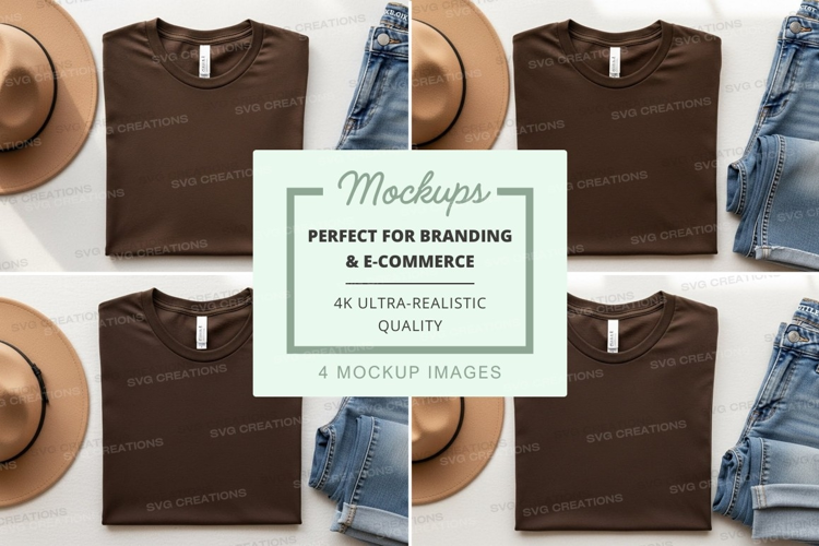 Casual outfit mockup