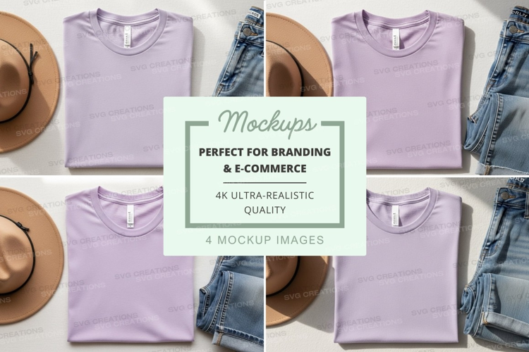 Casual summer outfit mockup