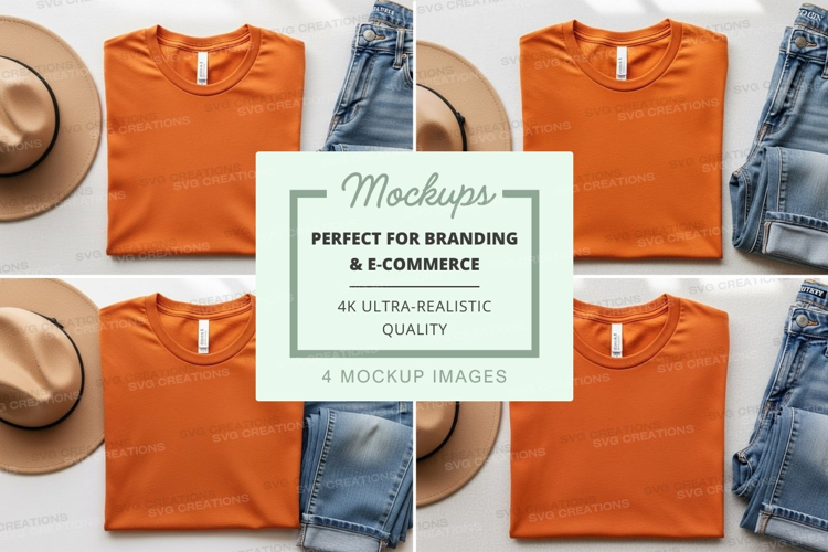 Casual outfit mockup
