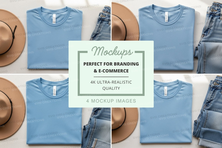 Casual outfit mockup