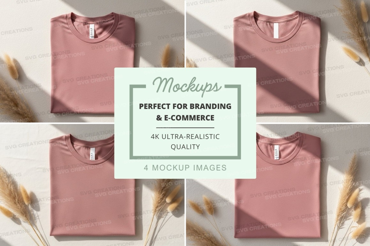 Mauve t-shirt mockup
