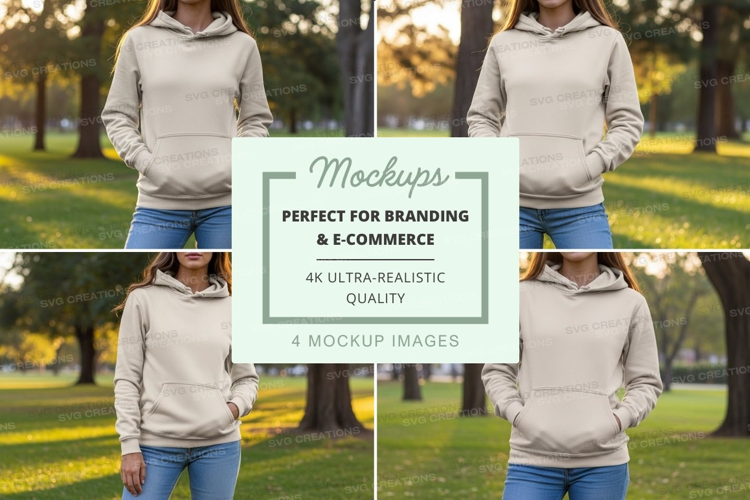 Park scene with hoodies