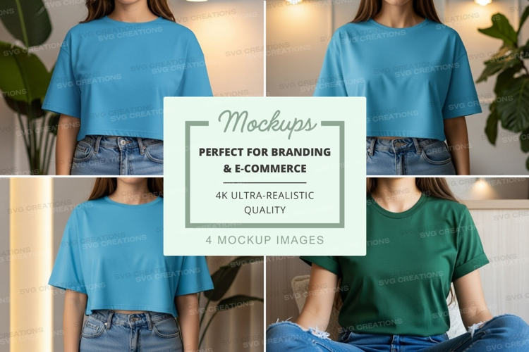 Casual t-shirt mockup