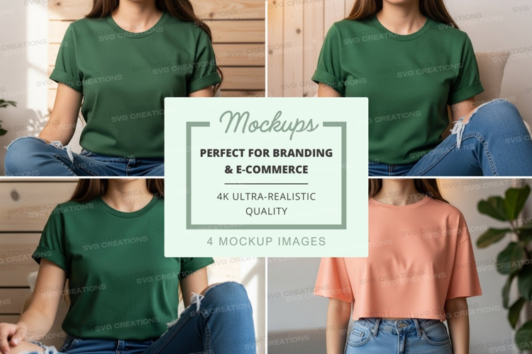 Casual t-shirt mockup