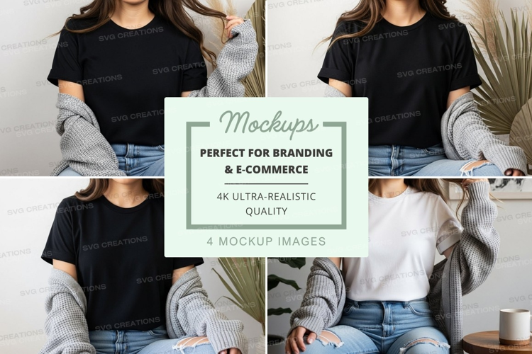 Casual t-shirt mockup