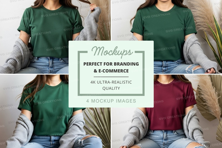 Casual t-shirt mockup