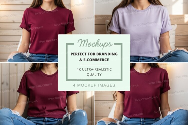Casual t-shirt mockup example image 1