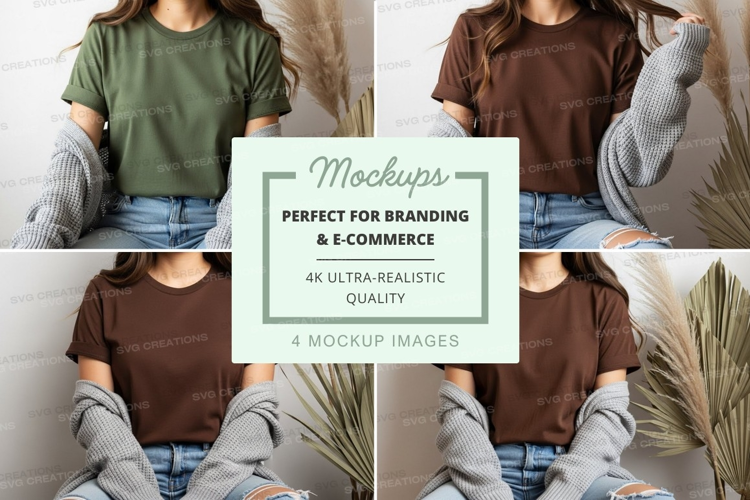 Casual t-shirt mockup