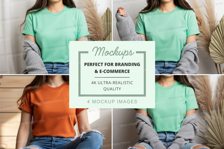 Casual t-shirts mockup