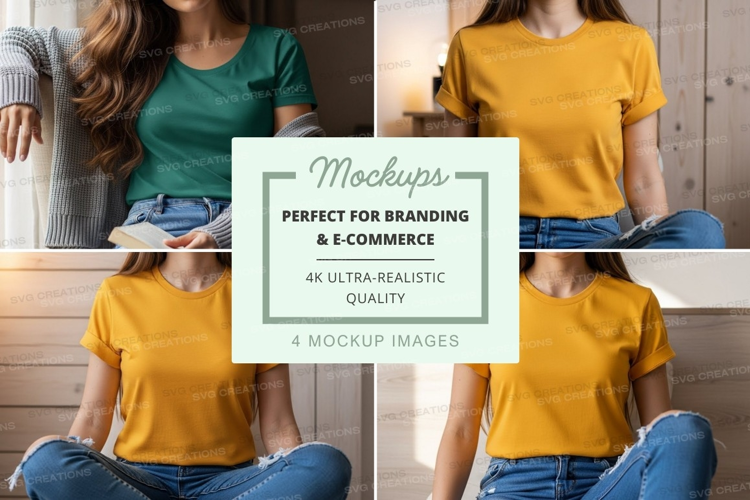 Casual t-shirt mockup