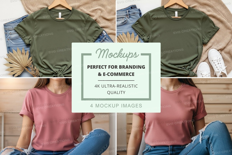 Casual t-shirt mockup