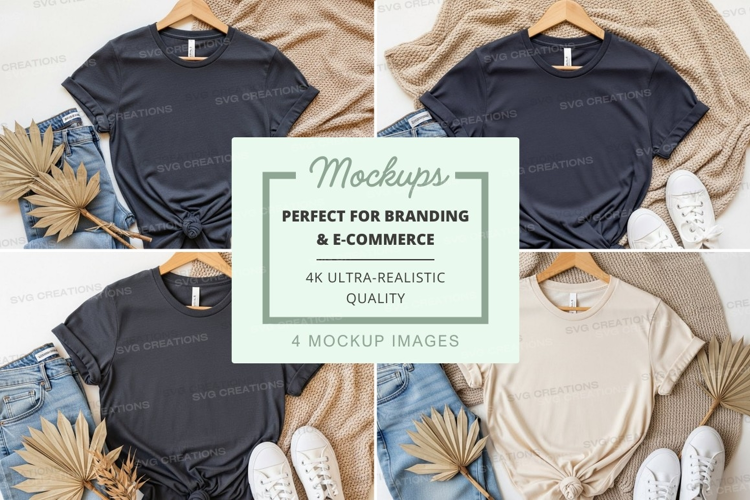 Casual summer outfit mockup