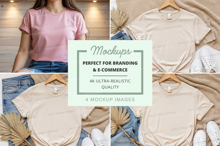 Casual summer fashion mockup
