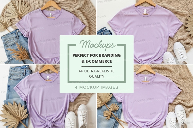 White Tshirt Mockup Image 21