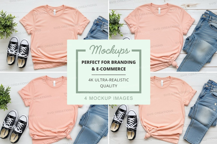 Casual summer outfit mockup