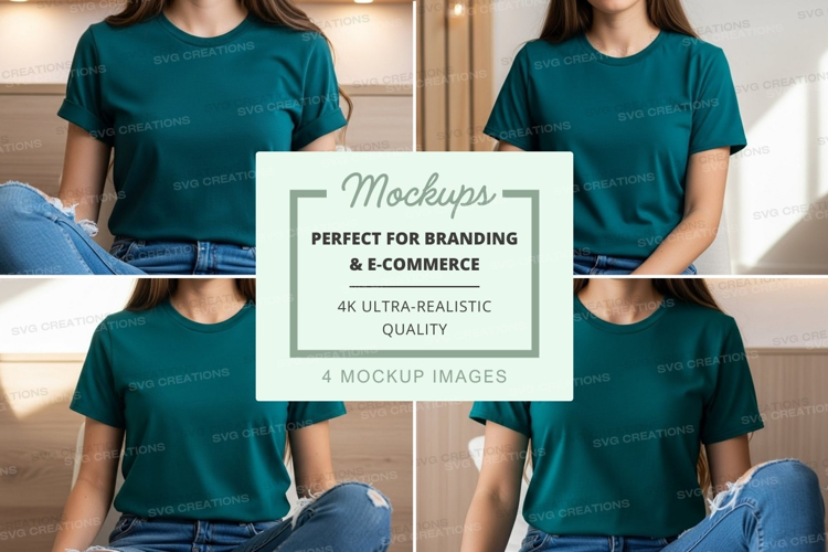 Casual t-shirt mockup