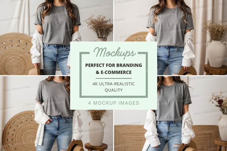 Casual summer outfit with denim shorts and t-shirt