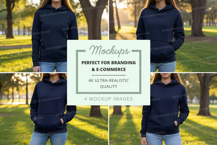 Park scene with hoodies