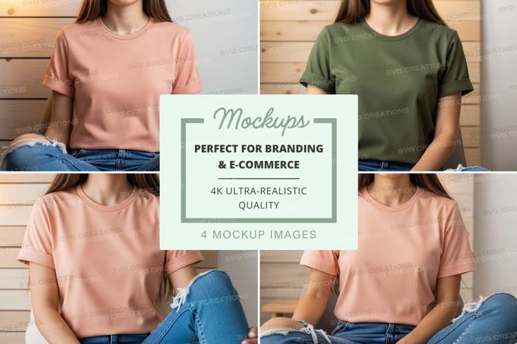 Casual t-shirt mockup