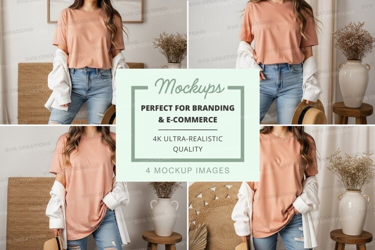 Casual chic outfit mockup example image 1