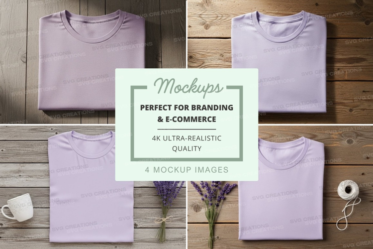 Lavender t-shirt mockup
